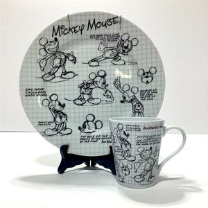 Disney Mickey Mouse Plate and Mug Set